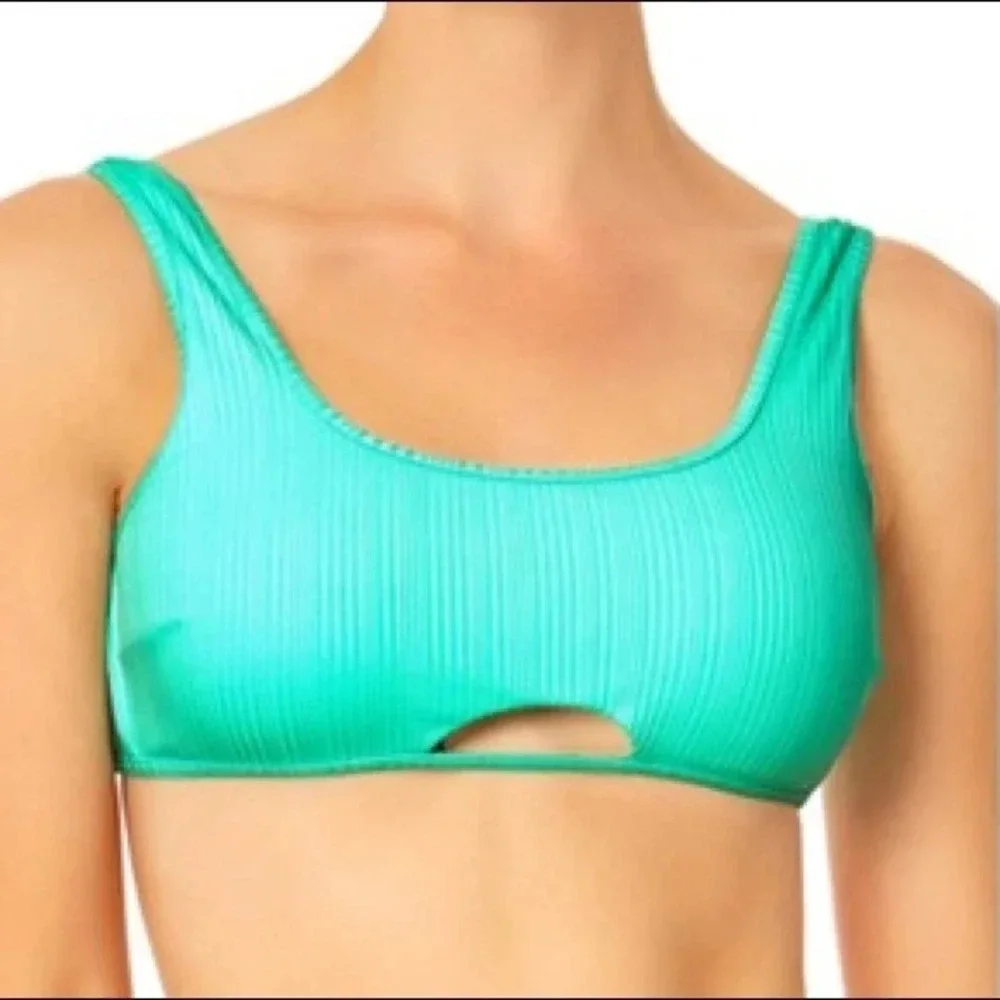 Nobo Peekaboo Bikini Bralette Swim Top Mint Green
